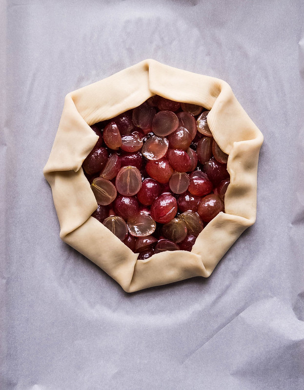 Roasted Grape & Huckleberry Jam Galette