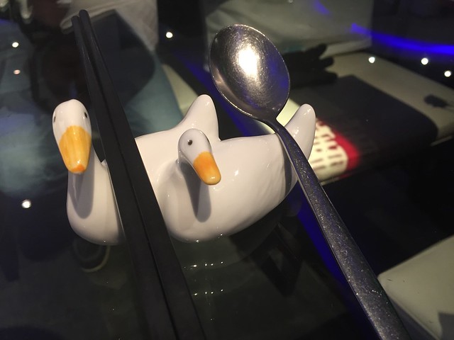 Duck utensil holder - Da Dong Roast Duck Restaurant