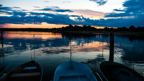 blue sunset seascape beach water clouds marina boats lumix seaside marine eau waterfront massachusetts bateaux panasonic bleu shore cote nuages plage coucherdesoleil mattapoisett gx7