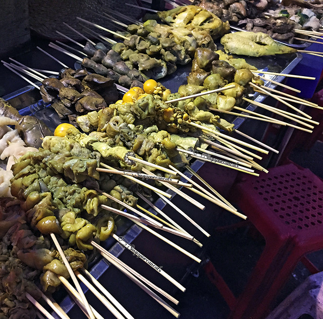 Yangon Chinatown 19th Street Grill Stall Skewers
