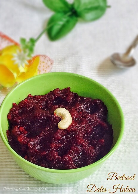 Beetroot Dates Halwa for baby 2