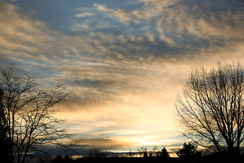 trees clouds sunrise golfcourse wyoming np cody silhoutte cloudscape wyojones