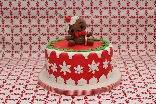 Sweet Gingerbread Man Cake by Dominika Kica Grochola of Domi Cakes Art