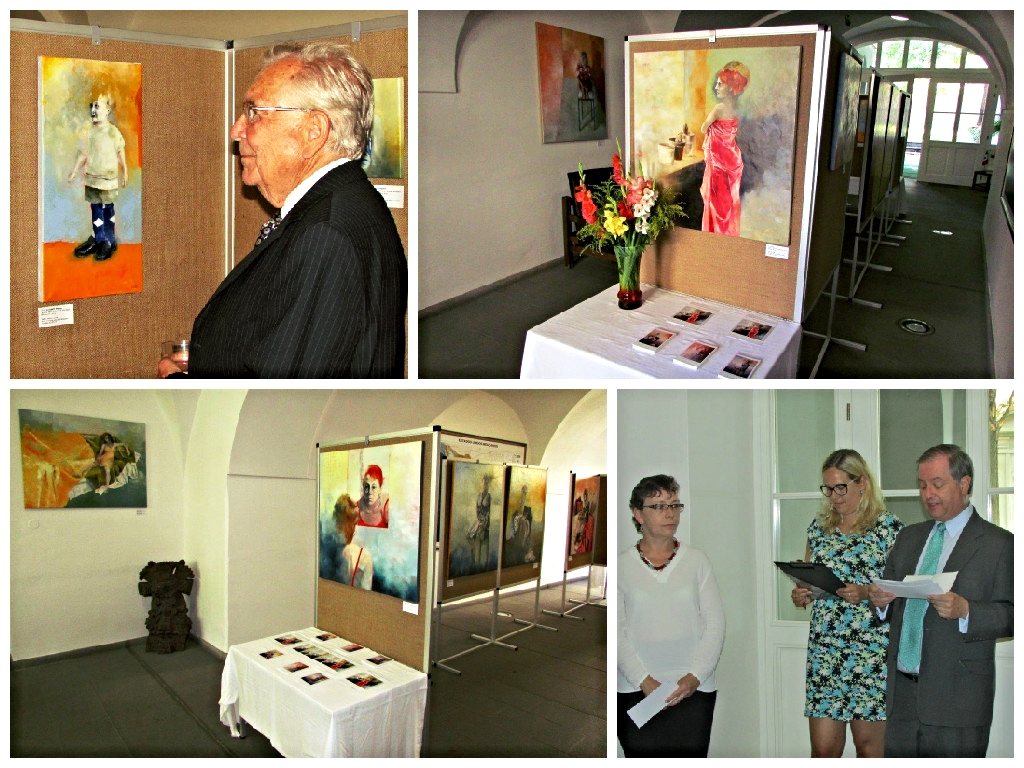 Inauguración de la exposición de la pintora mexicana Elizabeth Gartz, Rep. Checa