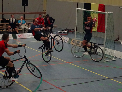 Final round of the Belgian Cycleball Championships in Beringen