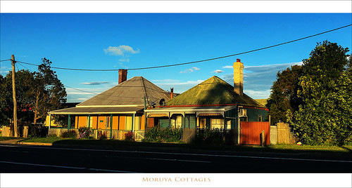 moruya cottages houses sunset history light