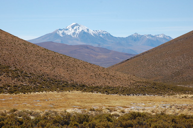 Altiplano Landscape, near Parque Nacional Isluga, Tarapacá, Chile