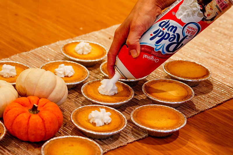 cute & little blog | pumpkin cheesecake pie using greek yogurt | fall family recipe #EffortlessPies