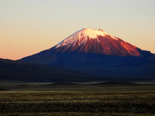 pacoalfonsocom bolivia travel landscape snow parinacota sunrise andes sajama national park wilderness hike volcano