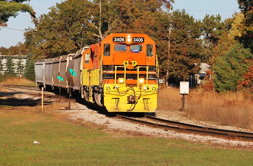 railroad train michigan peremarquette co pm manifest emd sd402 whitecloud chesapeakeohio 3406 mqt z151 marquetterail grandrapidssubdivision turnjob