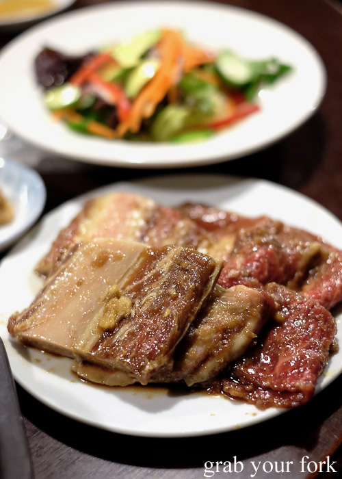 Marinated beef rib at Jang Tur Charcoal BBQ Restaurant, Canterbury
