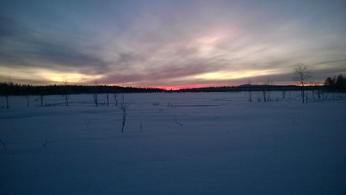 winter sunset finland kuusamo ruka auringonlasku rokova