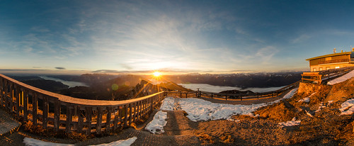 winter panorama lake mountains night clouds sunrise austria pano tramping schafberg abovetheclouds