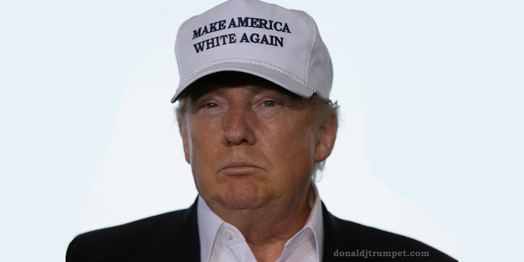 Trump in hat - Make America White Again