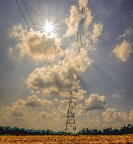 sun clouds kentucky powerlines benton marshallcounty bobbell xpro1 electrictransmissionline