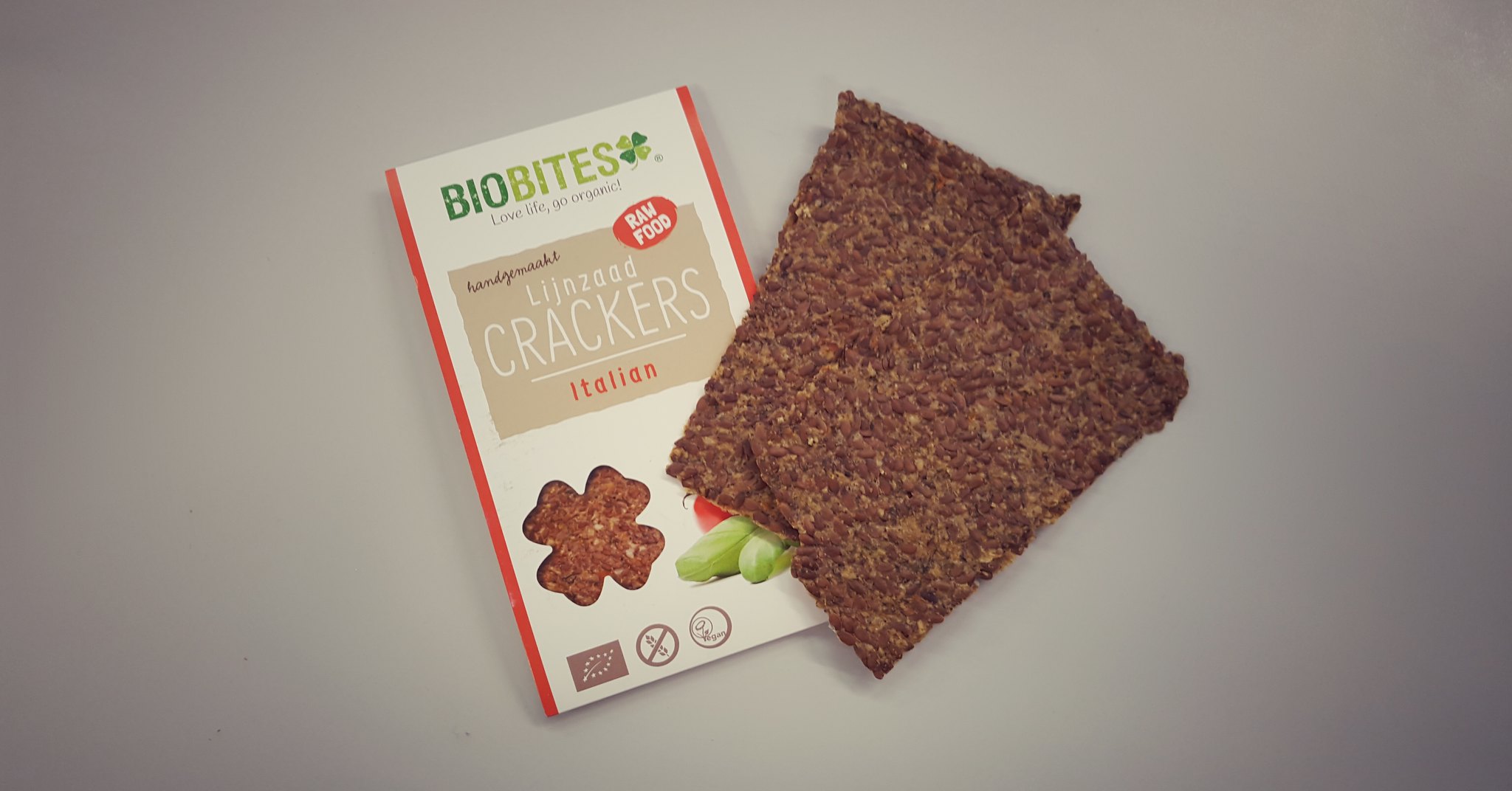 Biobites lijnzaad crackers