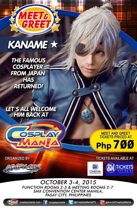 Cosplay Mania Special Guest Meet and Greets Announced! Kaname