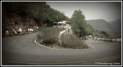 Ghats en route Srisailam Dam