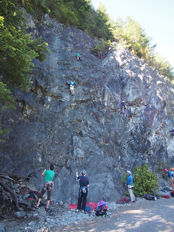Rock Climbers: Lots of folks using the trail.