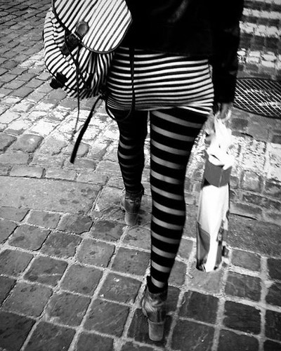 'A zebra crossing' - #Brussels #Belgium #zebra #crossing #stripes #stripey #bw #b&w #smartshots #people #streetphotography