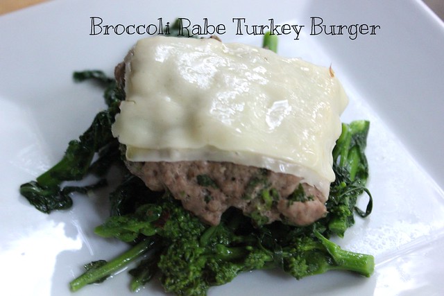 Broccoli Rabe Turkey Burgers