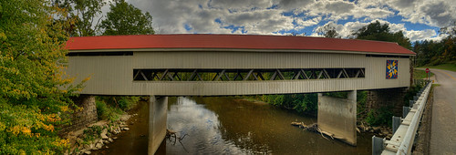 jeff® j3ffr3y copyright©byjeffreytaipale coveredbridge coveredbridges ashtabula ohio outside outdoors clouds bridges ohiobridge mechanicsville