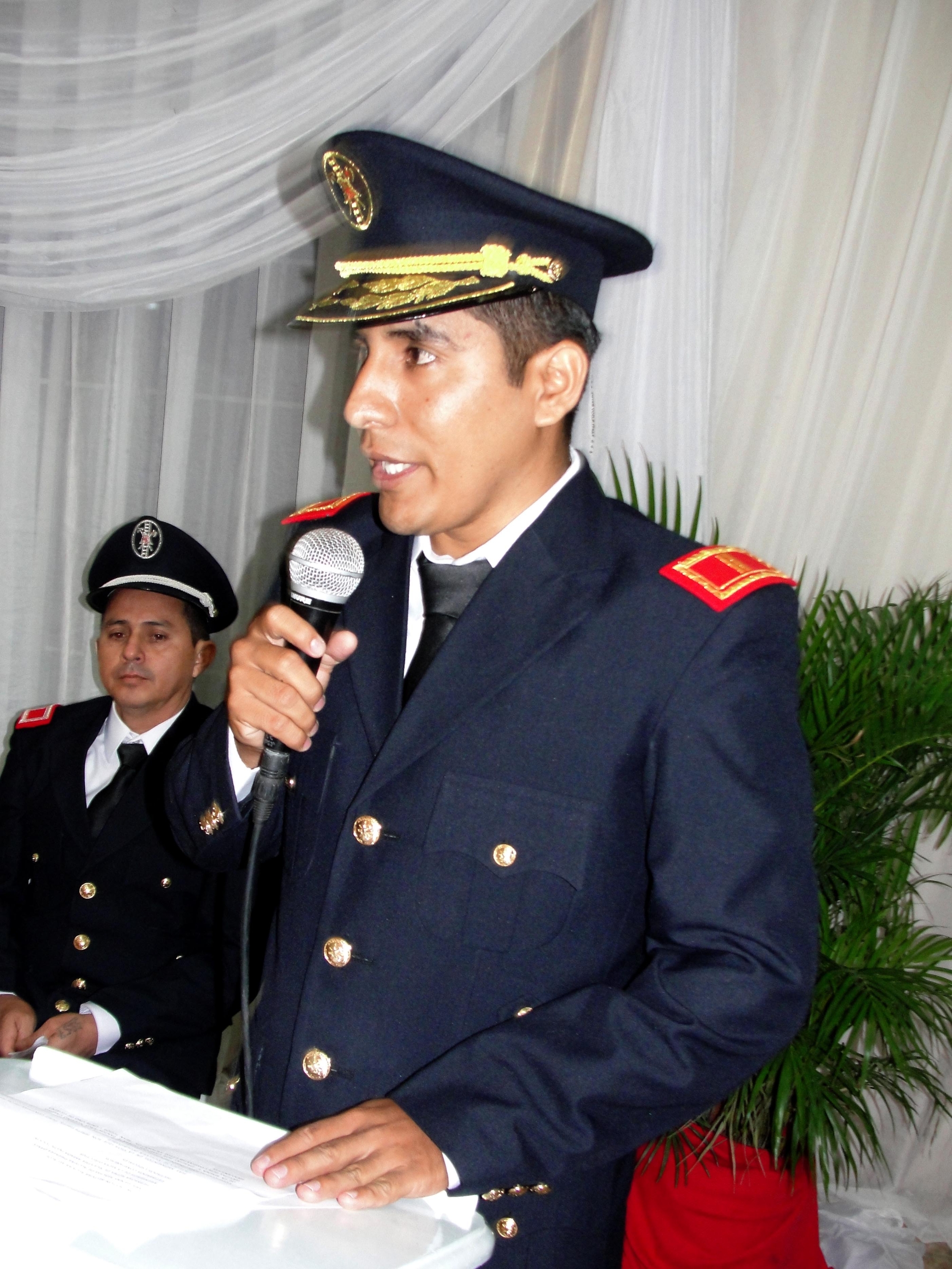 Carlos Luis Morales, Jefe del Cuerpo de Bomberos de Chone
