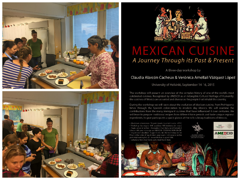 Antropólogas mexicanas imparten taller de gastronomía ancestral mexicana, Filandia