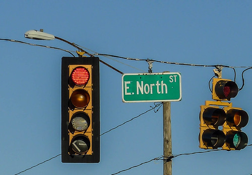E. North Street Sign