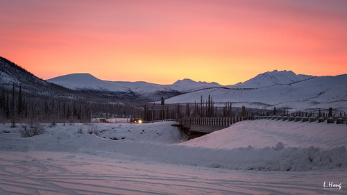 travel winter sky snow mountains ice alaska sunrise circle us unitedstates north pole arctic fairbanks