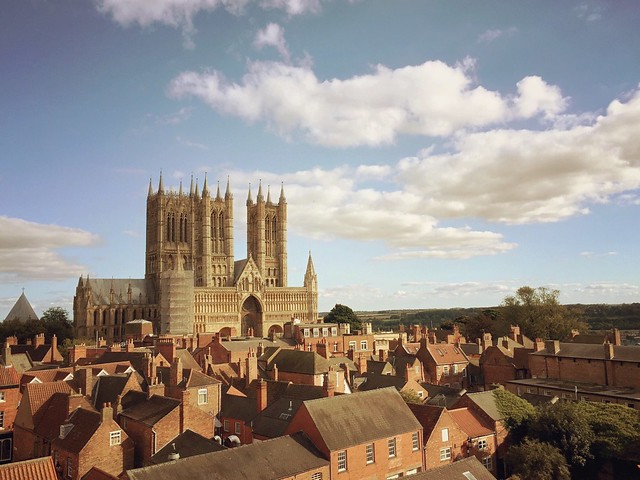 The Cathedral from the Castle Walls, Lincoln, Lincolnshire