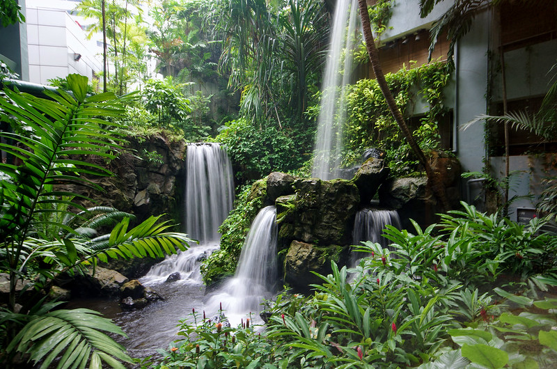 Waterfall at Grand Hyatt Singapore