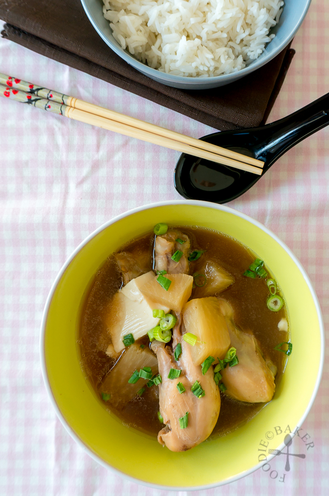 Japanese Chicken, Radish and Tofu Stew