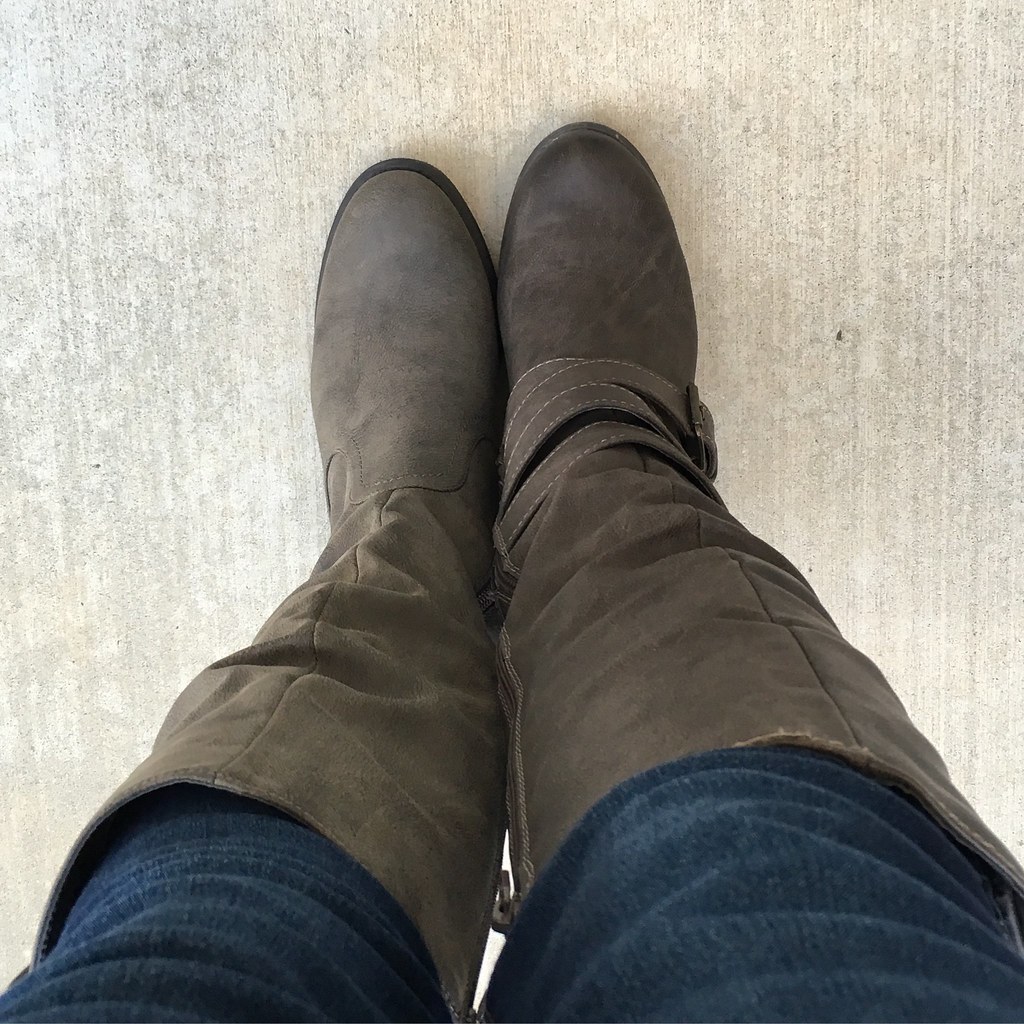 Mismatched boots