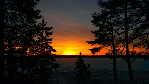 sunset lake finland frozen oulu samsunggalaxys4active hämeenjärvi mestapaikka