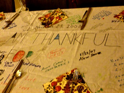 Thanksgiving table cloth
