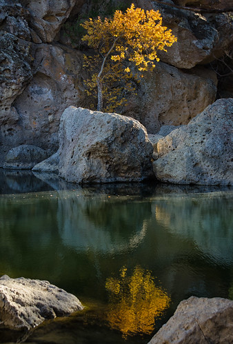 california autumn color reflection fall water leaves rocks cliffs santamonicamountains stillness rockpool malibucreekstatepark fpc 0557 richgreenephotograpy
