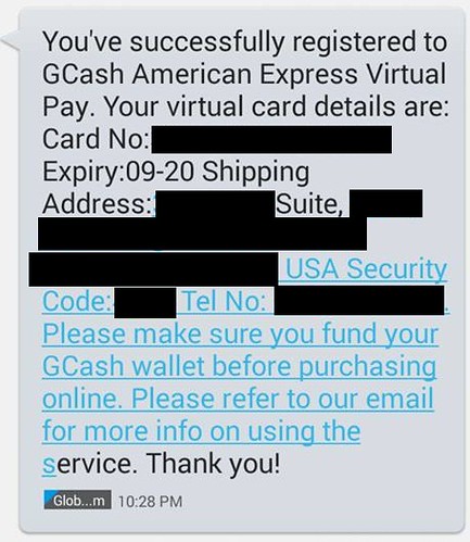 Black Friday shopping with Gcash American Express Virtual Pay