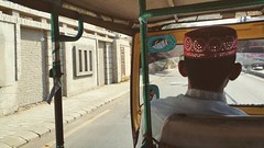 Yay, rikshaw ride. (While navigating from the back seat with Google Maps!)