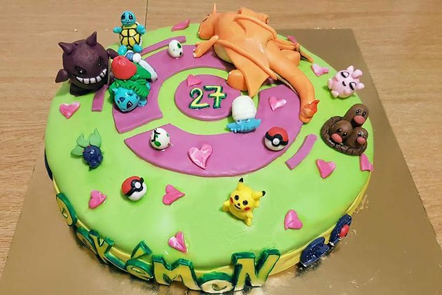 Pokemon Go Themed Cake by Maria Francesca Masia