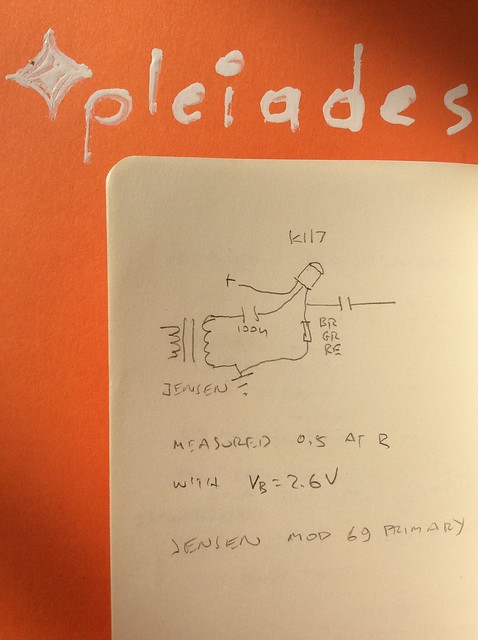 Schematic of Pleiades K117 microphone pre preamplifier