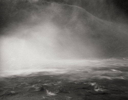abstract monochrome waterfall sweden åre tännforsen